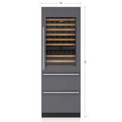 Cava de Vino/Refrigerador/Congelador SUB-ZERO Empotre (Integrable) (Panelable - Bisagra Derecha) 30" - DET3050WCI/R