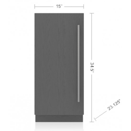 Maquina de Hielos SUB-ZERO Bajo Cubierta (Interior y Exterior) 15" - DEU1550IP/L