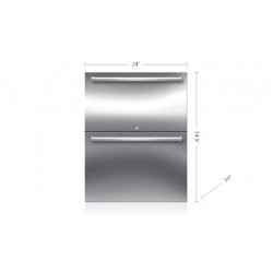 Cajones Refrigerantes SUB-ZERO Bajo Cubierta (Exterior - Panelable) 24" - ID-24RO