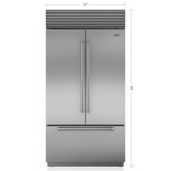 Refrigerador/Congelador SUB-ZERO Empotre (Puerta Francesa con Jaladera Tubular) (Despachador Interior) 42" - CL4250UFDID/S/T