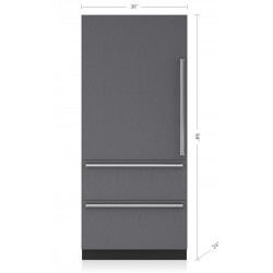Refrigerador/Congelador SUB-ZERO Empotre (Panelable - Bisagra Izquierda) (Maquina de Hielos) (Despachador Interior) 36" - DET3650CIID/L